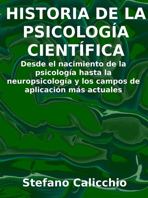 Title details for Historia de la psicología científica by Stefano Calicchio - Available